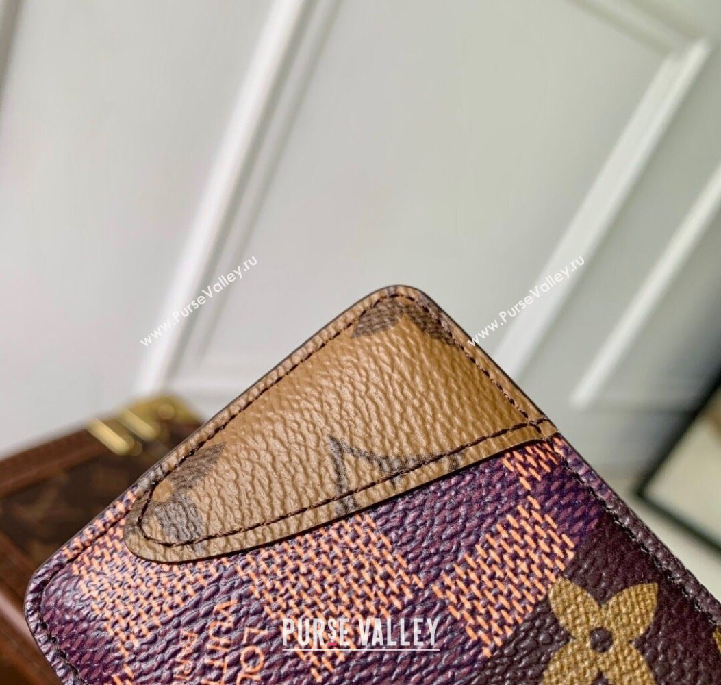 Louis Vuitton Mens Magnetic Card Holder in Brown Monogram Landscape Canvas 2025 M26016 (KI-251009015)