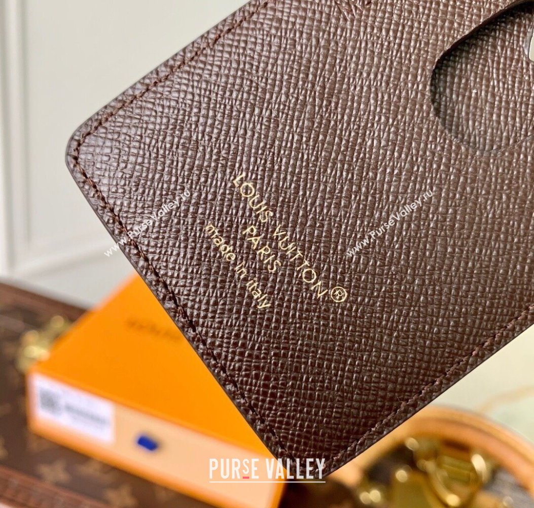 Louis Vuitton Mens Magnetic Card Holder in Brown Monogram Landscape Canvas 2025 M26016 (KI-251009015)