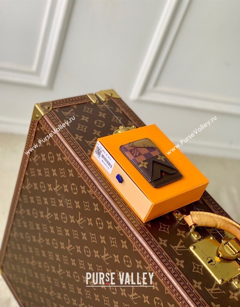 Louis Vuitton Mens Magnetic Card Holder in Brown Monogram Landscape Canvas 2025 M26016 (KI-251009015)