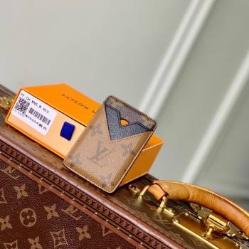 Louis Vuitton Mens Magnetic Card Holder in Monogram Reverse Canvas 2025 M25654 (KI-251009016)