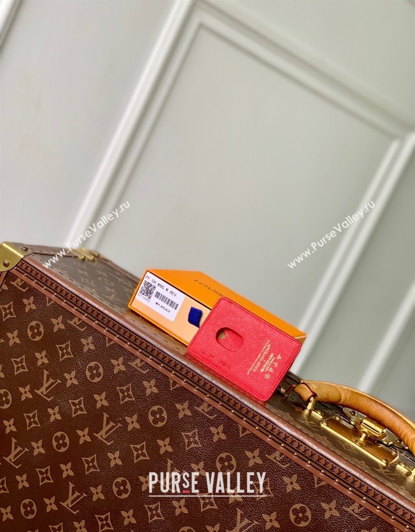 Louis Vuitton LV x TM Cerise Cherry Magnetic Card Holder in Monogram Canvas 2025 M14562 (KI-251009017)