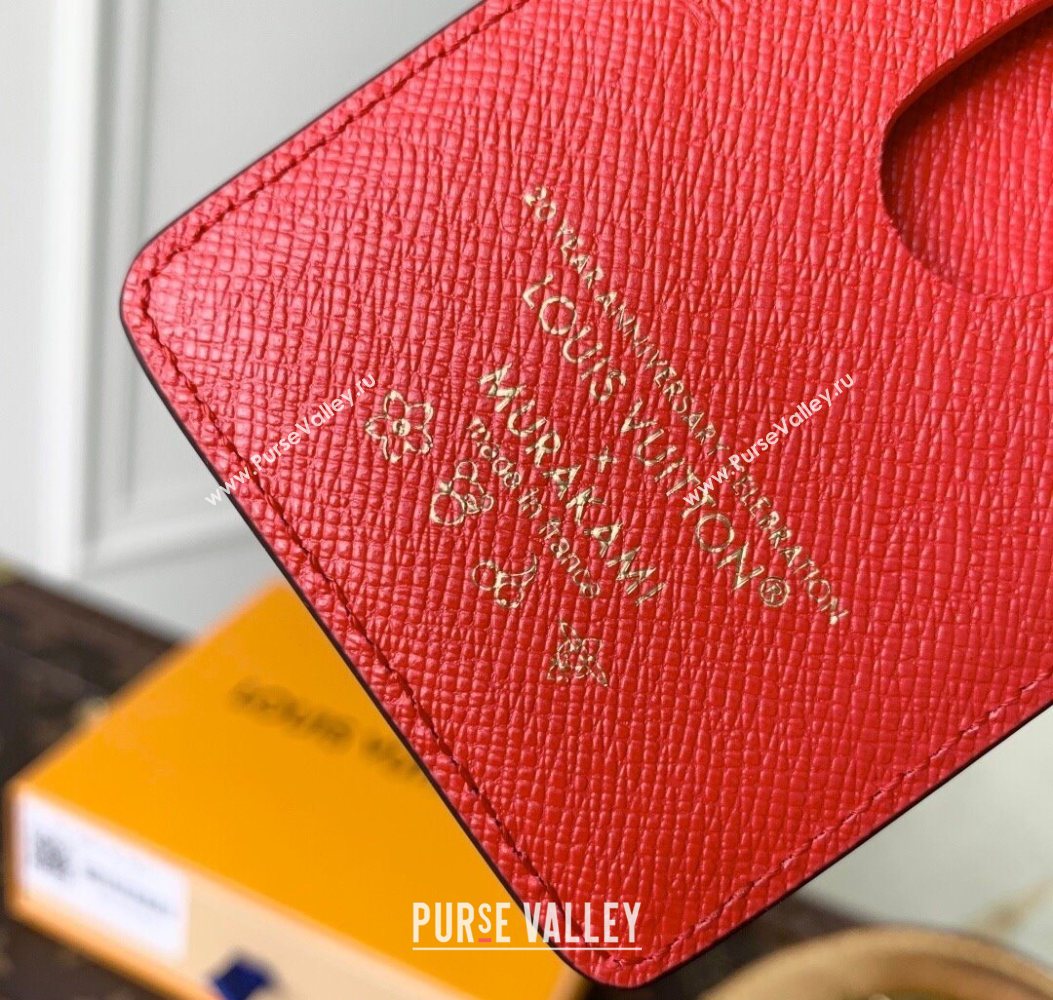 Louis Vuitton LV x TM Cerise Cherry Magnetic Card Holder in Monogram Canvas 2025 M14562 (KI-251009017)