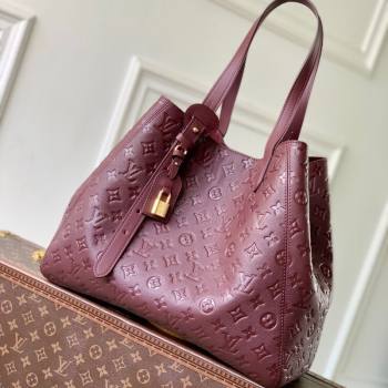 Louis Vuitton All In One MM Tote Bag in Monogram Leather Garnet Red M25888 2025 (KI-251008062)