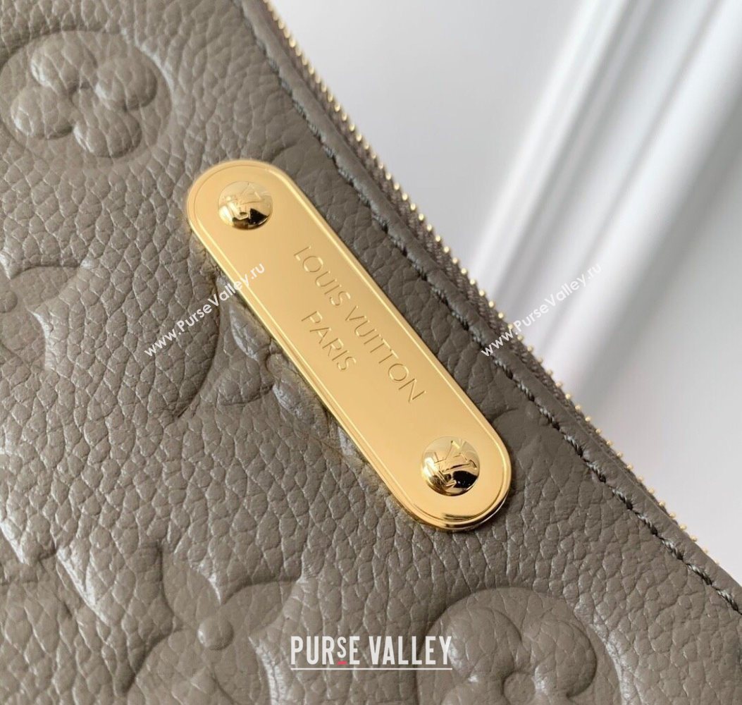 Louis Vuitton Liv Pochette Shoulder Bag in Monogram Empreinte Leather M25816 Smoke Grey 2025 (KI-251008065)