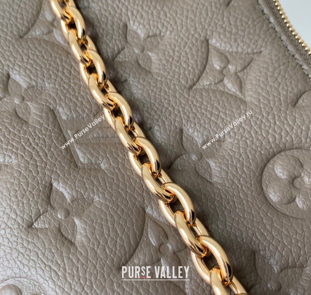 Louis Vuitton Liv Pochette Shoulder Bag in Monogram Empreinte Leather M25816 Smoke Grey 2025 (KI-251008065)