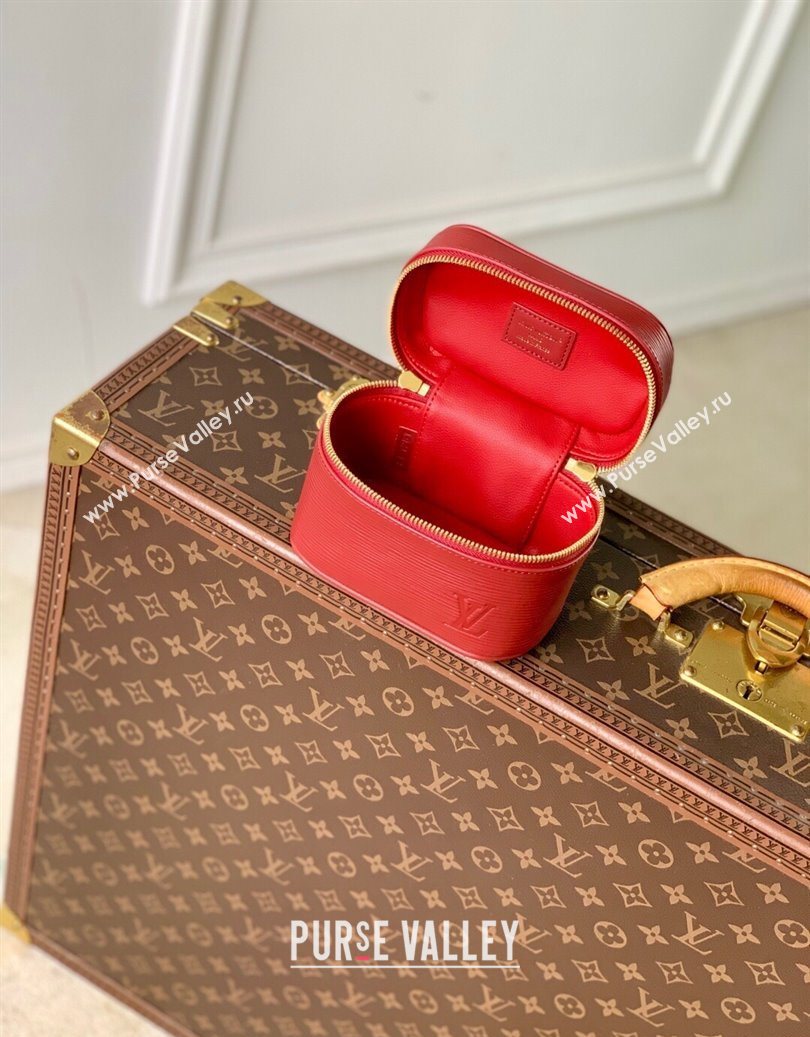 Louis Vuitton Nice Nano Pouch in Epi Leather Monogram Red 2025 M25857 (KI-251009025)