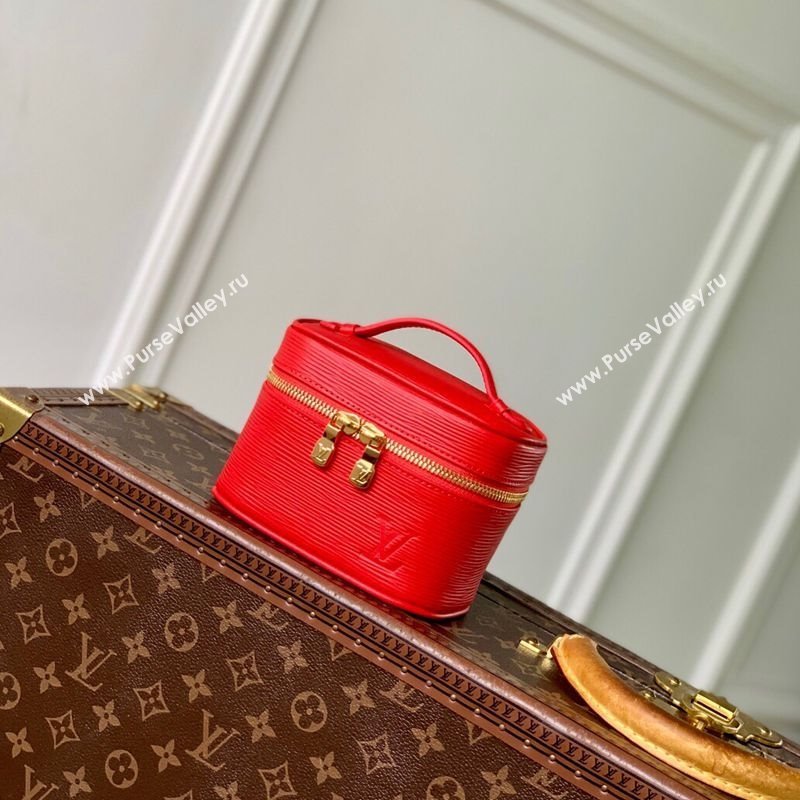 Louis Vuitton Nice Nano Pouch in Epi Leather Rouge Louis Red 2025 M25857 (KI-251009027)