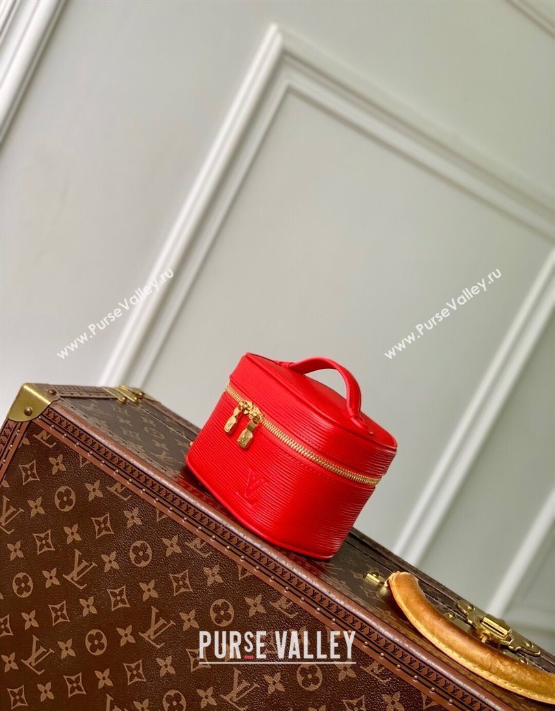 Louis Vuitton Nice Nano Pouch in Epi Leather Rouge Louis Red 2025 M25857 (KI-251009027)
