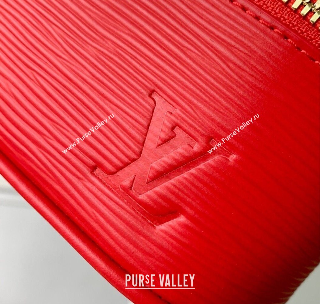 Louis Vuitton Nice Nano Pouch in Epi Leather Rouge Louis Red 2025 M25857 (KI-251009027)