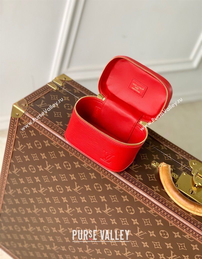 Louis Vuitton Nice Nano Pouch in Epi Leather Rouge Louis Red 2025 M25857 (KI-251009027)