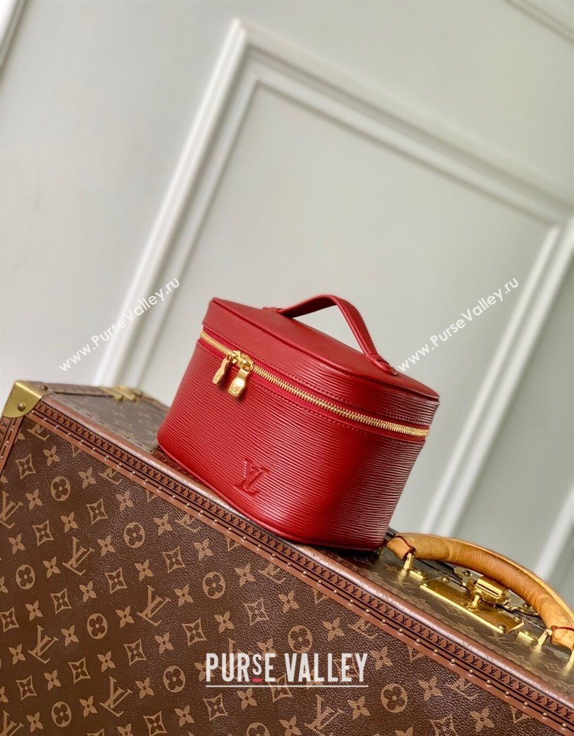 Louis Vuitton Nice Nano Mini Bag in Epi Leather Monogram Red 2025 M15191 (KI-251009028)