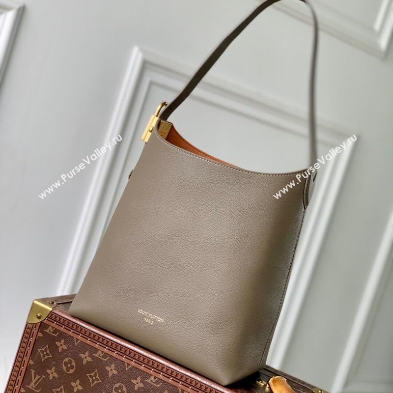 Louis Vuitton Low Key Hobo PM bag in Calfskin M15205 Smoke Grey 2025 (KI-251009019)