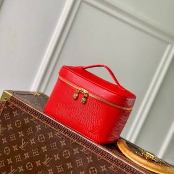 Louis Vuitton Nice Nano Mini Bag in Epi Leather Rouge Louis Red 2025 M15191 (KI-251009030)