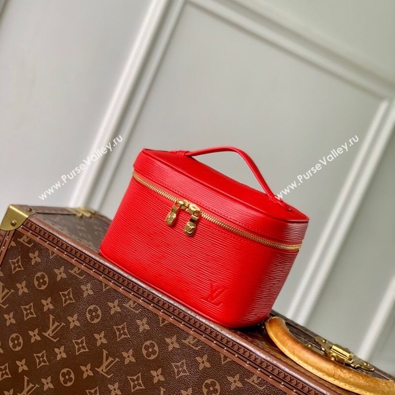 Louis Vuitton Nice Nano Mini Bag in Epi Leather Rouge Louis Red 2025 M15191 (KI-251009030)