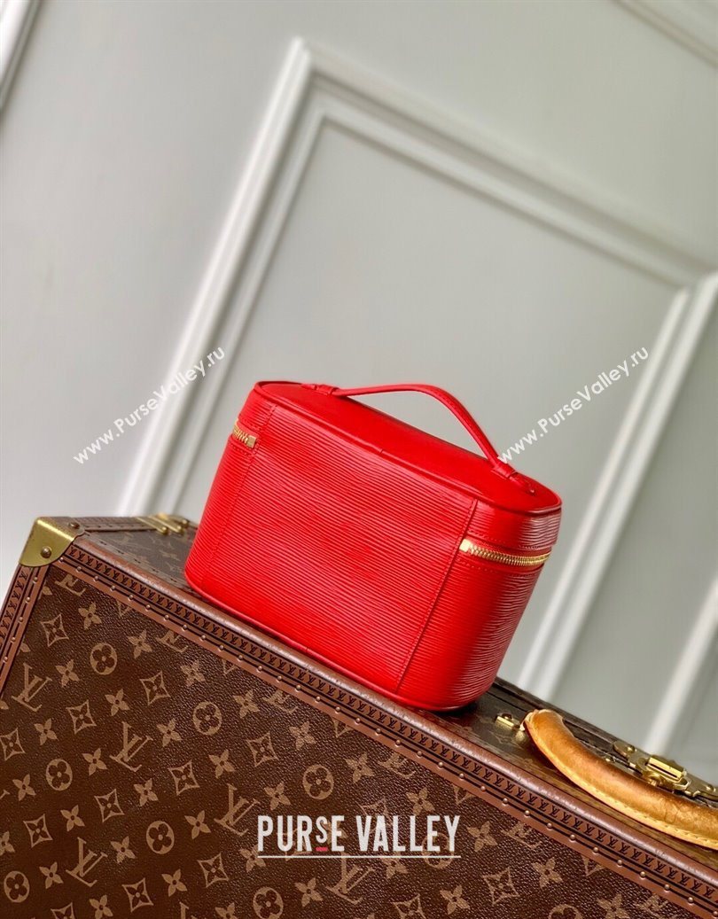 Louis Vuitton Nice Nano Mini Bag in Epi Leather Rouge Louis Red 2025 M15191 (KI-251009030)