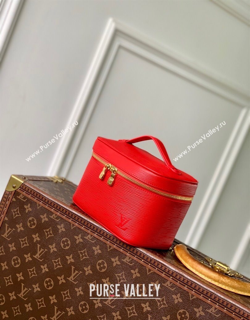Louis Vuitton Nice Nano Mini Bag in Epi Leather Rouge Louis Red 2025 M15191 (KI-251009030)
