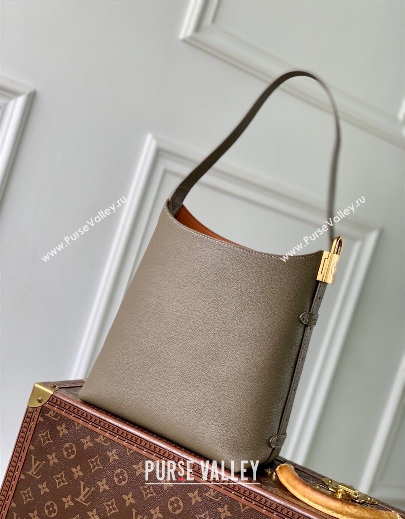 Louis Vuitton Low Key Hobo PM bag in Calfskin M15205 Smoke Grey 2025 (KI-251009019)