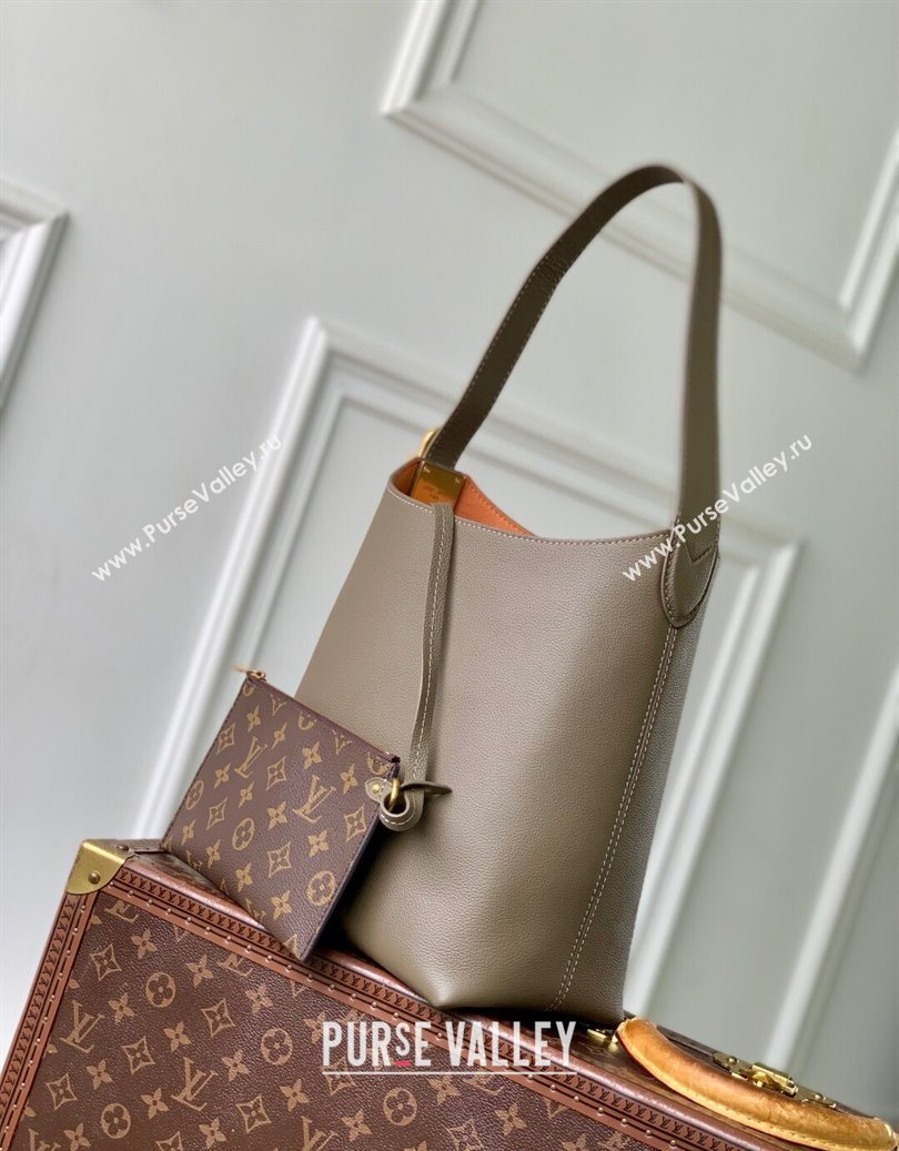 Louis Vuitton Low Key Hobo PM bag in Calfskin M15205 Smoke Grey 2025 (KI-251009019)