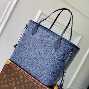 Louis Vuitton Neverfull MM Tote bag in Epi Leather Denim Blue 2025 M14856 (KI-251009034)