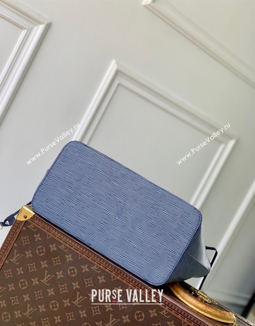 Louis Vuitton Neverfull MM Tote bag in Epi Leather Denim Blue 2025 M14856 (KI-251009034)