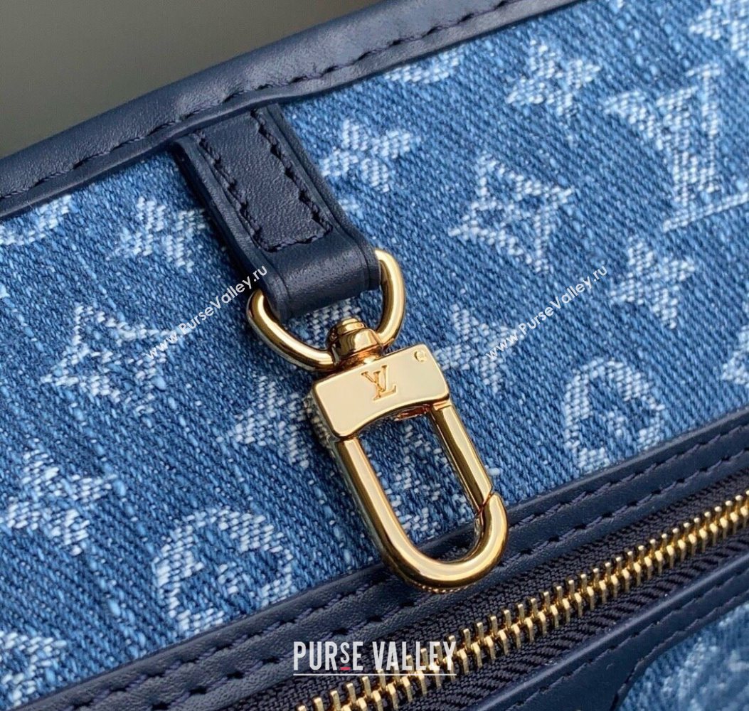 Louis Vuitton Neverfull MM Tote bag in Epi Leather Denim Blue 2025 M14856 (KI-251009034)