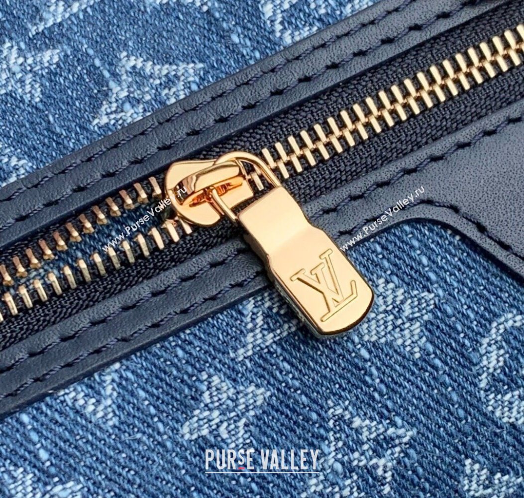 Louis Vuitton Neverfull MM Tote bag in Epi Leather Denim Blue 2025 M14856 (KI-251009034)