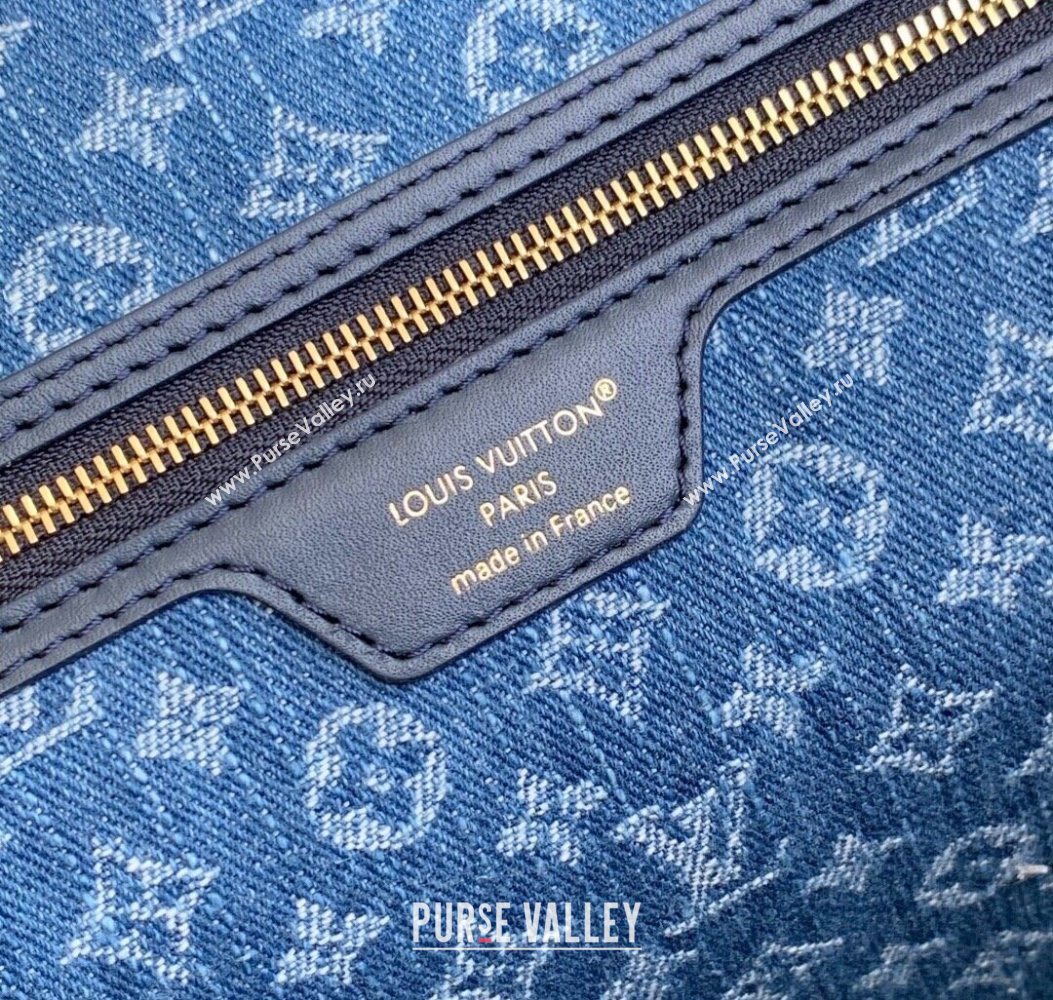Louis Vuitton Neverfull MM Tote bag in Epi Leather Denim Blue 2025 M14856 (KI-251009034)