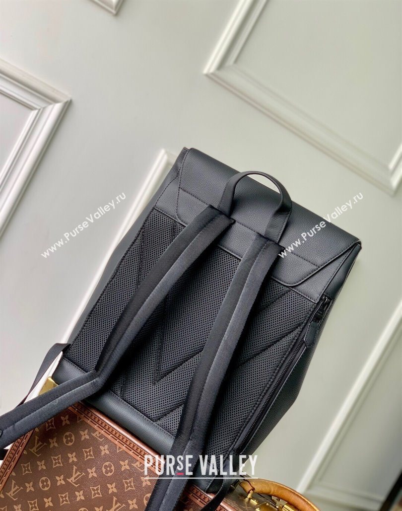 Louis Vuitton Mens Fastline Backpack bag in Black Waxy calfskin M15262 2025 (KI-251126030)