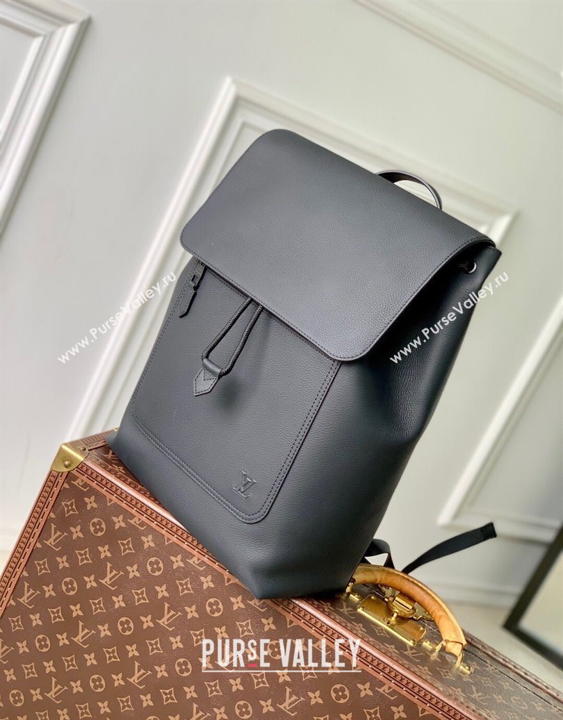 Louis Vuitton Mens Fastline Backpack bag in Black Waxy calfskin M15262 2025 (KI-251009035)