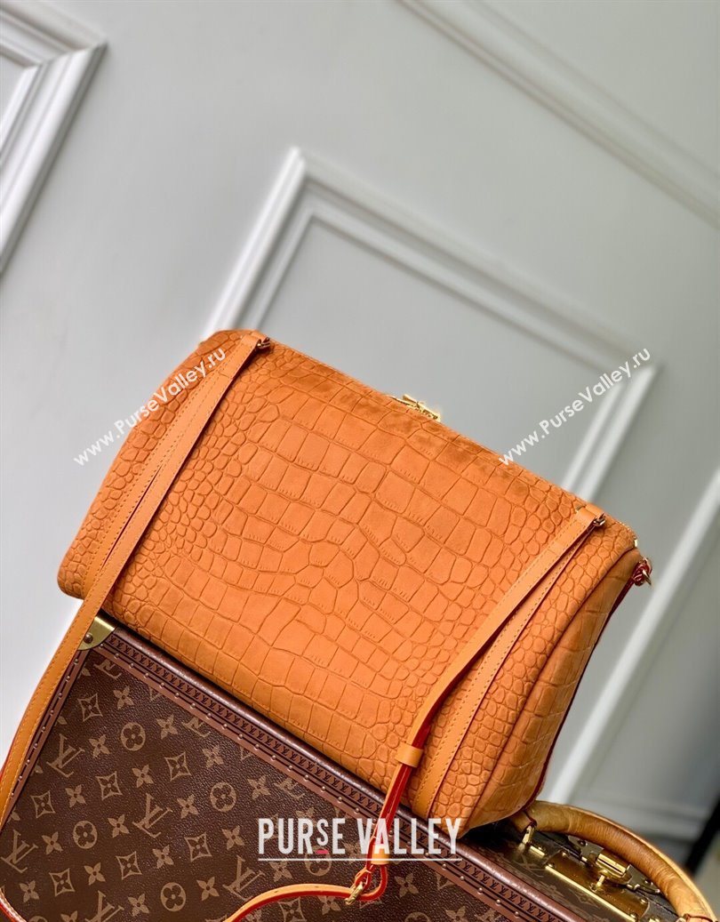 Louis Vuitton Express MM bag in Embossed Suede Yellow 2025 M26358 (KI-251008079)