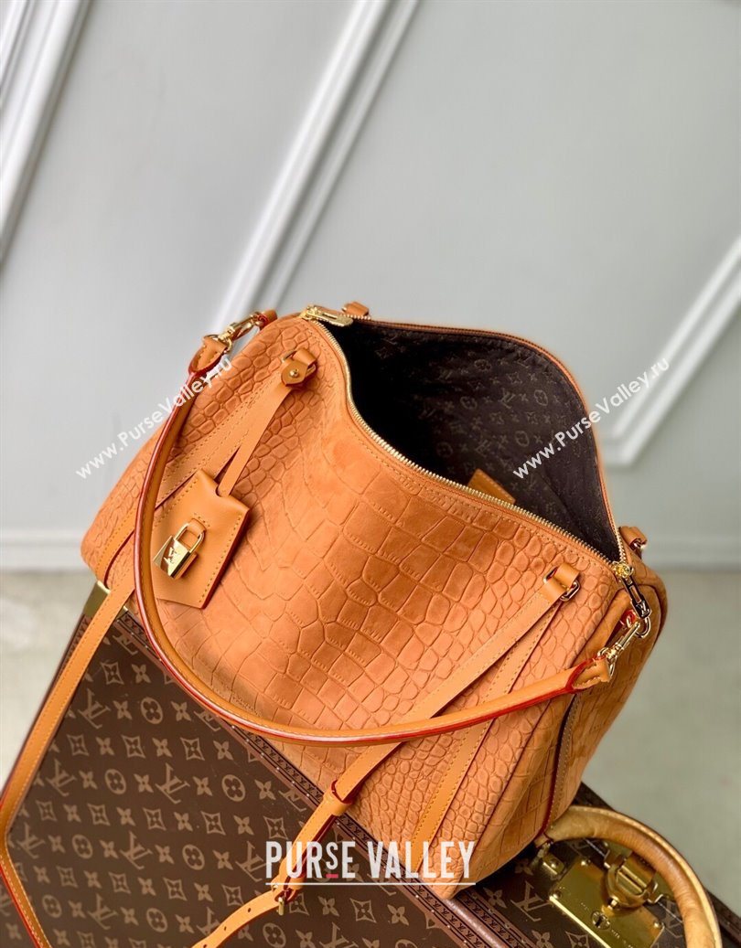 Louis Vuitton Express MM bag in Embossed Suede Yellow 2025 M26358 (KI-251008079)