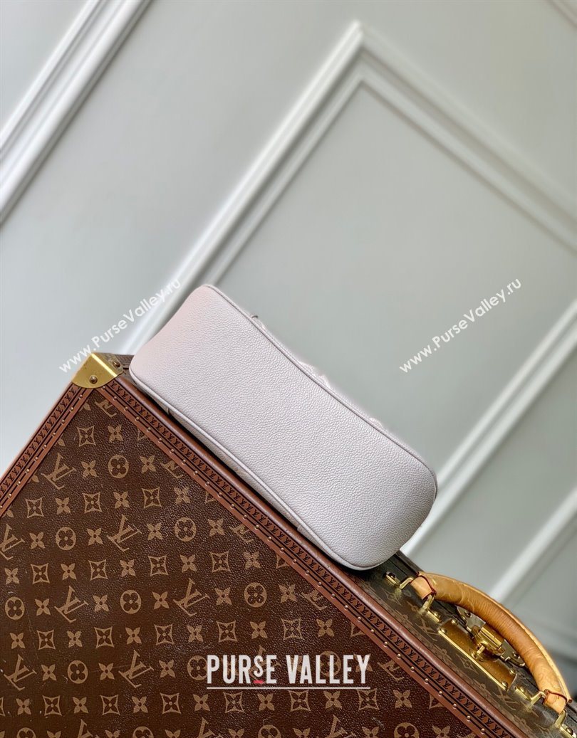 Louis Vuitton Boulogne Shoulder bag in Bicolor Grained Leather Grey 2025 M14211 (KI-251009037)