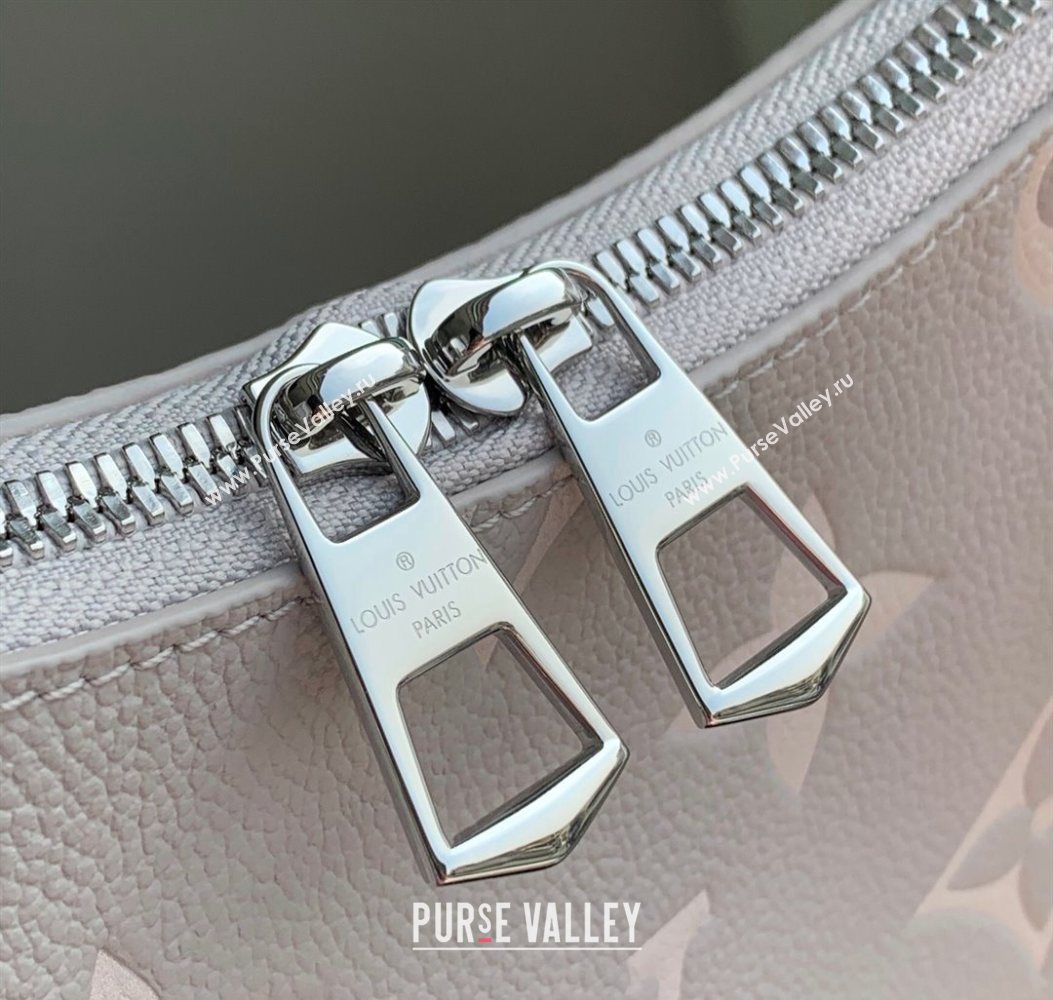 Louis Vuitton Boulogne Shoulder bag in Bicolor Grained Leather Grey 2025 M14211 (KI-251009037)