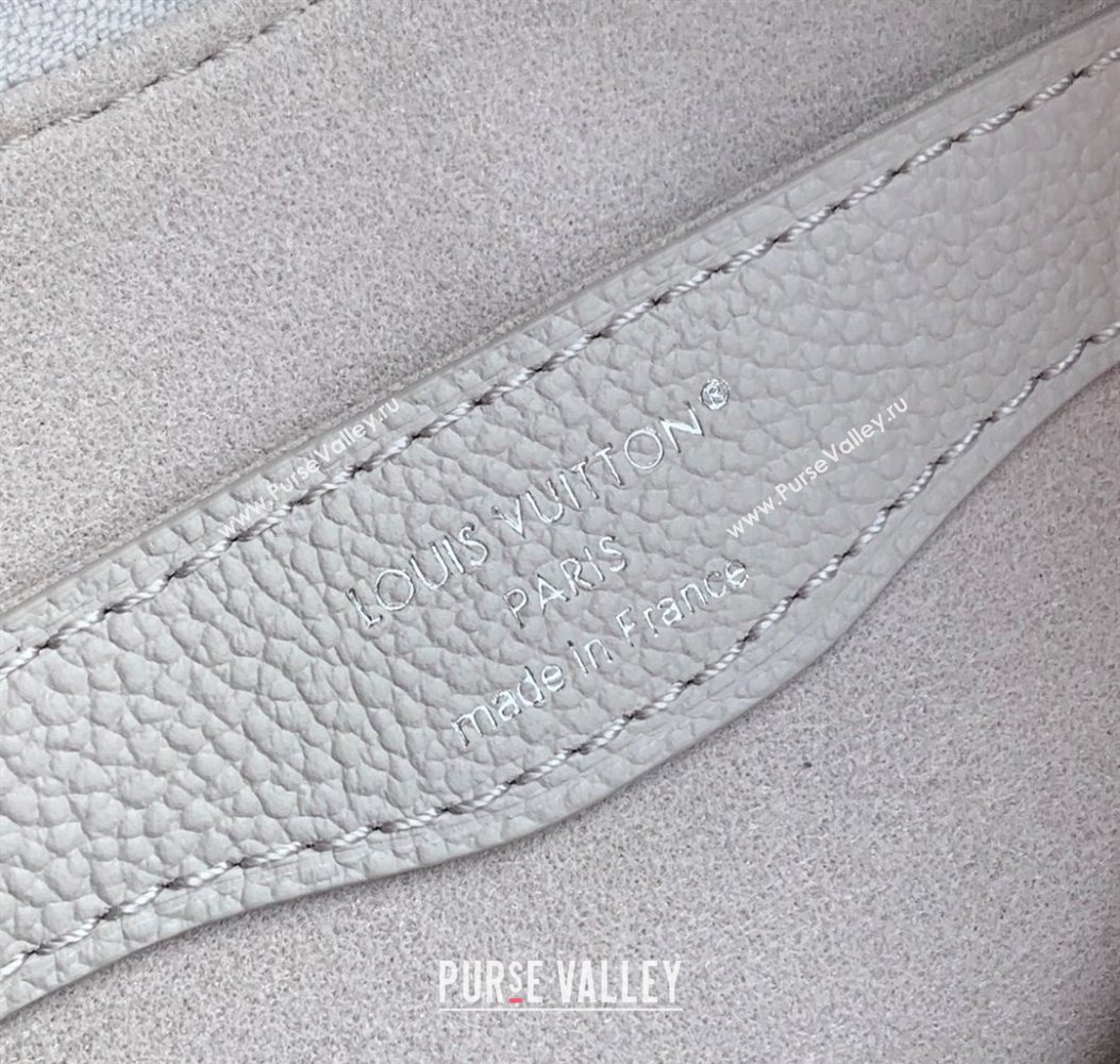 Louis Vuitton Boulogne Shoulder bag in Bicolor Grained Leather Grey 2025 M14211 (KI-251009037)