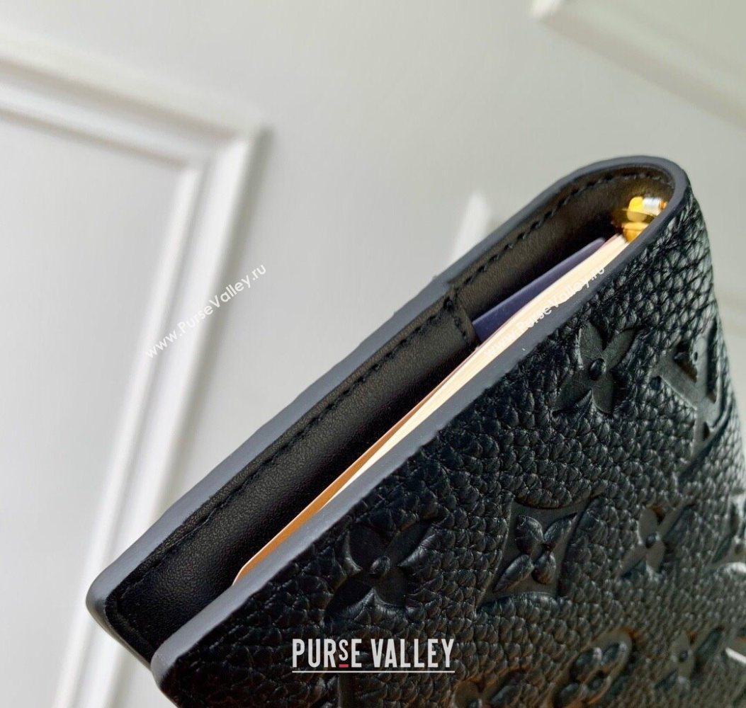 Louis Vuitton Small Ring Agenda Cover in Monogram Leather Black 2025 R20005 (KI-251009038)