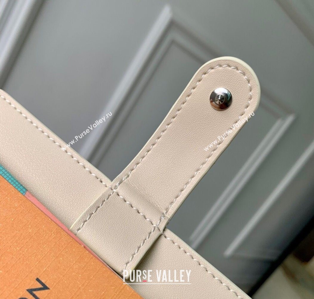 Louis Vuitton Small Ring Agenda Cover in Monogram Leather Cream White 2025 R20005 (KI-251009040)