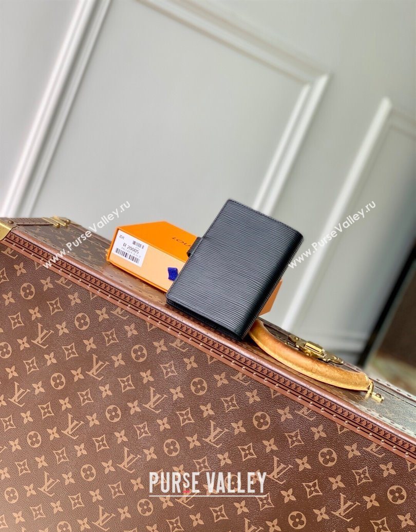 Louis Vuitton Small Ring Agenda Cover in Black Epi Leather 2025 R20052 (KI-251009042)