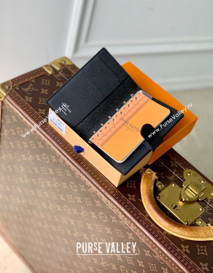 Louis Vuitton Small Ring Agenda Cover in Black Epi Leather 2025 R20052 (KI-251009042)