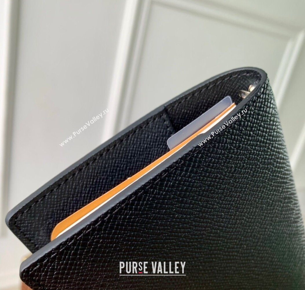 Louis Vuitton Small Ring Agenda Cover in Black Taiga Leather 2025 R20426 (KI-251009041)