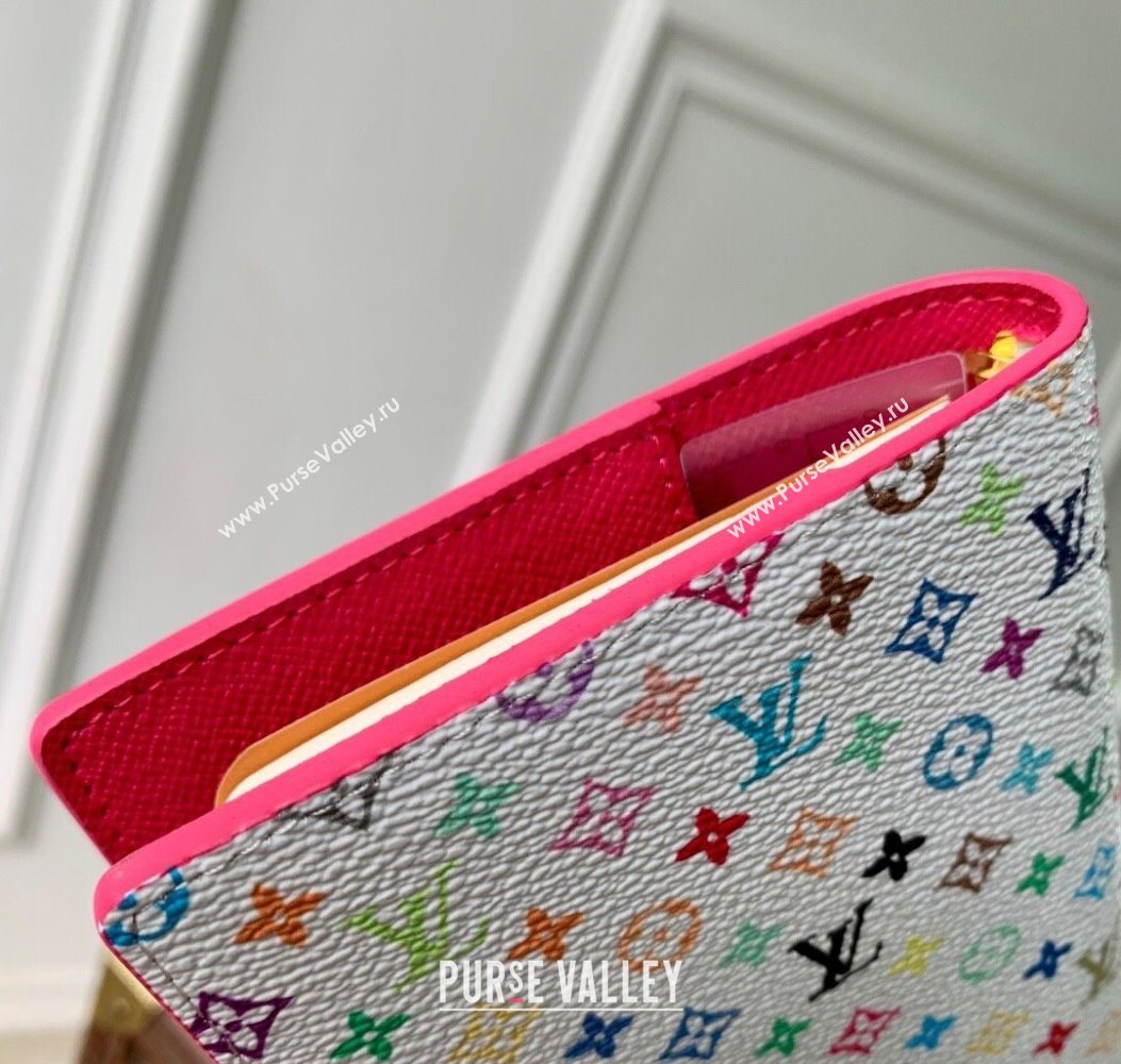 Louis Vuitton LV x TM Small Ring Agenda Cover in Monogram Canvas White/Multicolor 2025 R20005 (KI-251009043)
