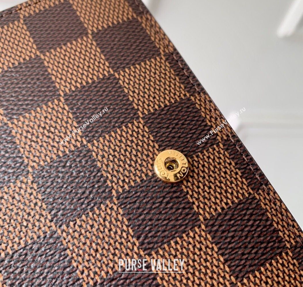 Louis Vuitton Small Ring Agenda Cover in Damier Ebene Canvas 2025 R20706 (KI-251009049)