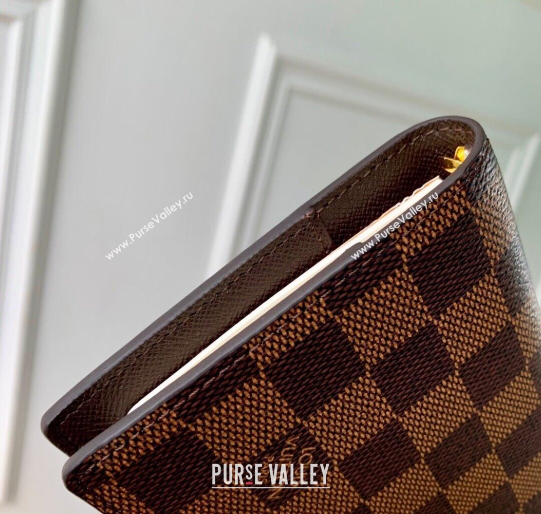 Louis Vuitton Small Ring Agenda Cover in Damier Ebene Canvas 2025 R20706 (KI-251009049)