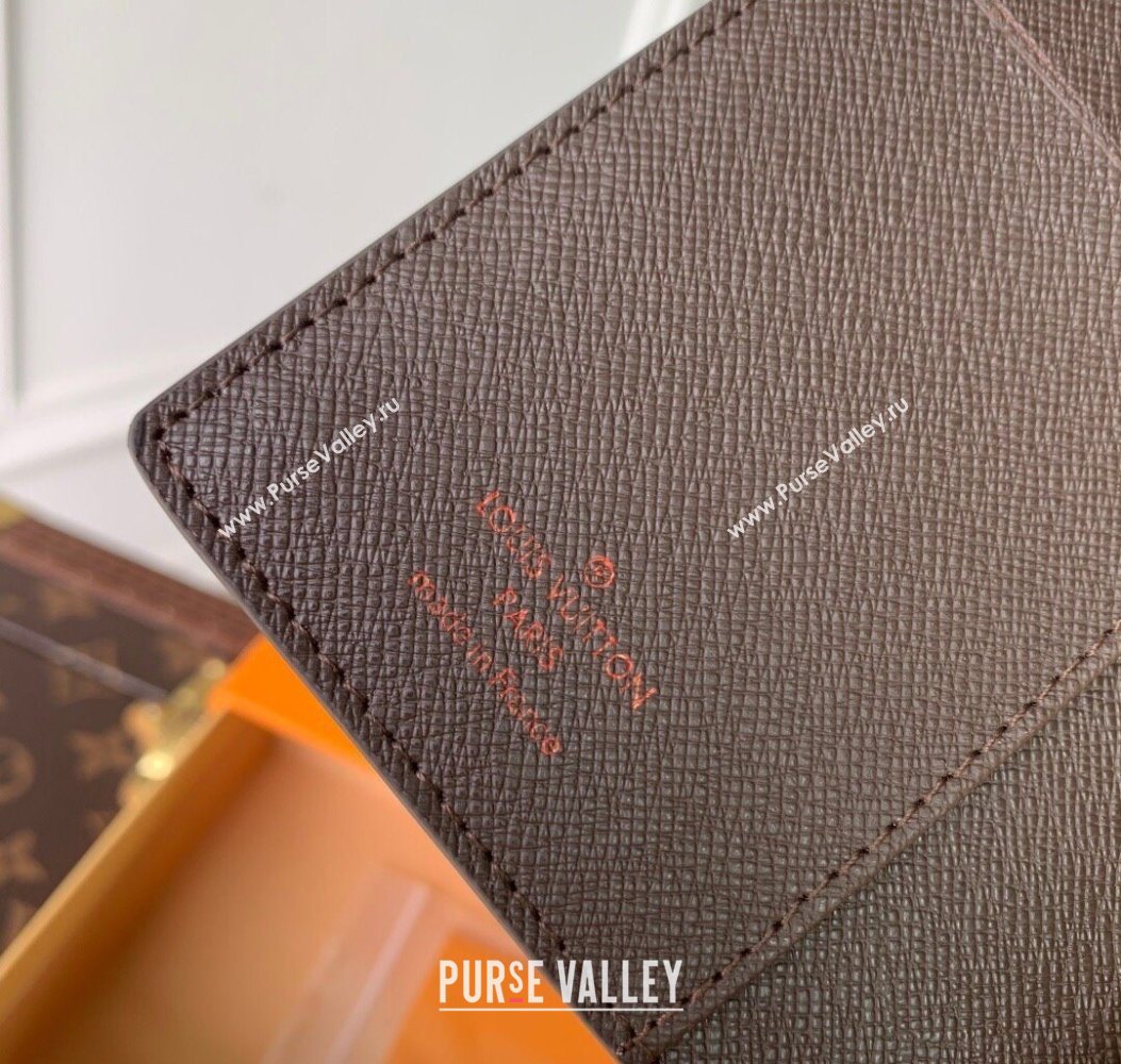 Louis Vuitton Small Ring Agenda Cover in Damier Ebene Canvas 2025 R20706 (KI-251009049)