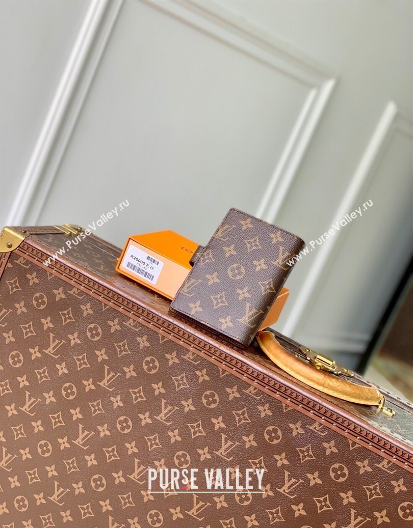 Louis Vuitton Small Ring Agenda Cover in Monogram Canvas Brown 2025 R20005 (KI-251009044)