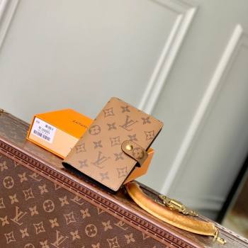 Louis Vuitton Small Ring Agenda Cover in Monogram Reverse Canvas 2025 R20005 (KI-251009045)
