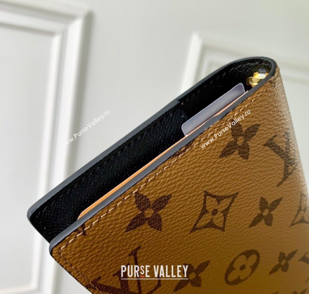 Louis Vuitton Small Ring Agenda Cover in Monogram Reverse Canvas 2025 R20005 (KI-251009045)