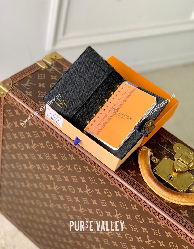 Louis Vuitton Small Ring Agenda Cover in Monogram Reverse Canvas 2025 R20005 (KI-251009045)