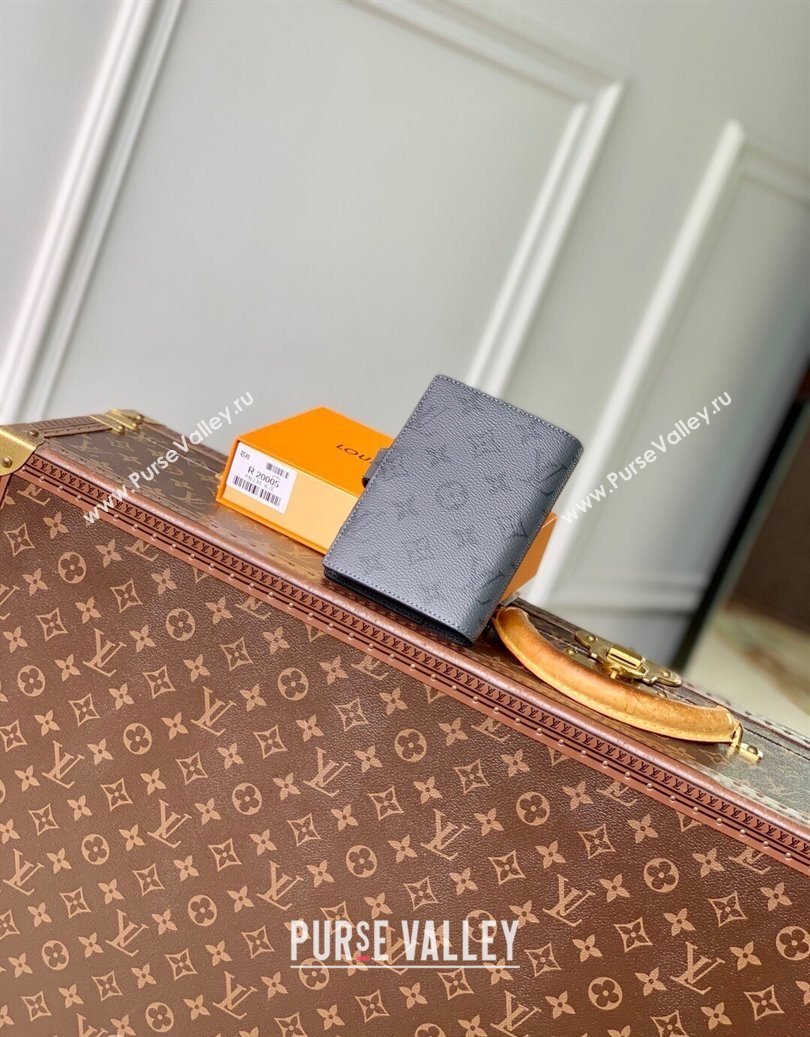 Louis Vuitton Small Ring Agenda Cover in Monogram Canvas Grey 2025 R20005 (KI-251009046)