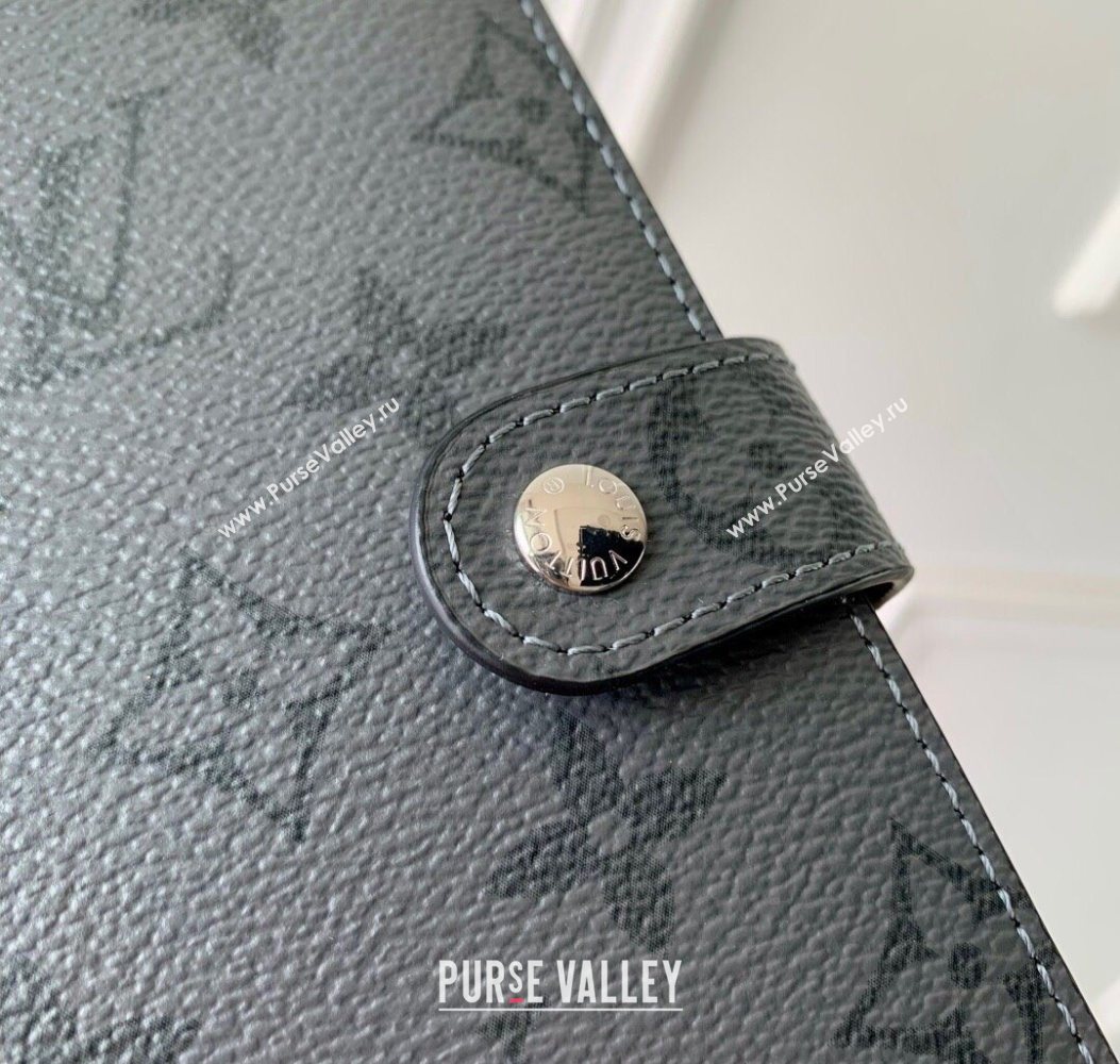 Louis Vuitton Small Ring Agenda Cover in Monogram Canvas Grey 2025 R20005 (KI-251009046)