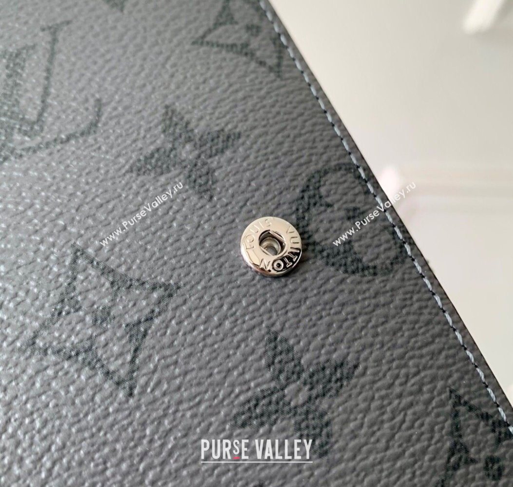 Louis Vuitton Small Ring Agenda Cover in Monogram Canvas Grey 2025 R20005 (KI-251009046)